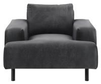 Habitat Julien Velvet Armchair - Grey