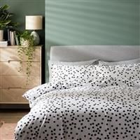 Habitat Penny Black Mini Dot Bedding Set - Kingsize