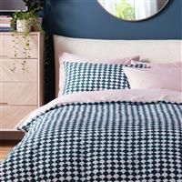 Habitat Scallop Reversible Bedding Set  Double  Blue