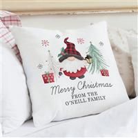 Personalised Message Christmas Gonk Cusion