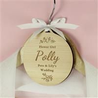 Personalised Message Wedding Party Wooden Tag