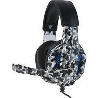 Vybe VYCH01 Camo Wired Gaming Headset with LED Lights - Artic Grey