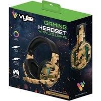 Vybe VYCH04 Camo Wired Gaming Headset with LED Lights - Desert Brown