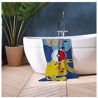 Pokemon Squirtle Pikachu Beach Towel - Blue & Yellow