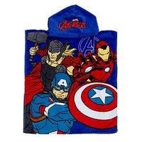 Disney Marvel Avengers Poncho Swimming Hooded Towel Blue Robe Hulk 115cm x 50cm