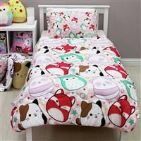 Squishmallows Kids Single Coverless Duvet Reversible Bedding Set Quilt 10.5 Tog