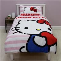 Hello Kitty Single Panel Duvet Cover Set