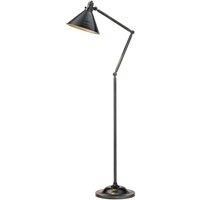 Floor Lamp Jointed Moveable Stem & Head Cone Shape Shade Old Bronze LED E27 100W