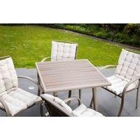 Artemis Home Delamere Outdoor Patio Table And 4 Chairs Dining Set - Seat Cushions Included