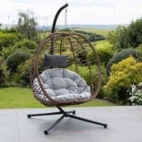 Artemis Home Aylesbury Swing Egg Pod Chair - Light Grey