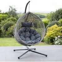 Artemis Home Bradshaw Swing Egg Pod Chair - Dark Grey