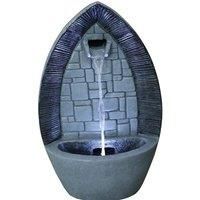 Gothic Table Top Water Feature Fountain Waterfall LED Lights 36cm Cascade Arch