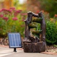 Primrose Solar Powered Tree Cascading Water Feature Battery Backup Lights 49cm