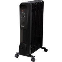 Zanussi ZOFR5004B 2kW 9 Fin Oil Filled Radiator - Black