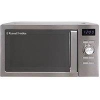 Russell Hobbs Stainless Steel Digital Microwave 20 Litre 800W Solo Digital with 5 Power Levels, Defrost Function & Easy Clean, 60 Minute Timer, 8 Auto-Cook Menus, RHMD828SS