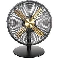 RUSSELL HOBBS RHMDF1201BG 12" Desk Fan - Gold & Black, Gold,Black