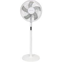 Russell Hobbs Tower Fan in White Electric 3 in 1 Pedestal Fan with LED Display & Remote, Tall Standing Fan, 1.3m Height, 8 Speed Settings, Oscillating Fan, 48W, 2 Year Guarantee RHMPF3IN1