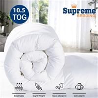 ( King (230cm x 220cm)) Down Duvets & Quilts 10.5 Tog Soft Anti-Allergy Fluffy Breathable Lightwieght Comfortable Luxury Sleep Hotel Quality Duvet Sin