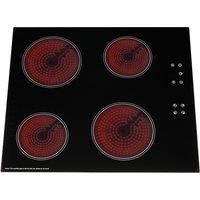 SIA CERH60BL 60cm 4 Zone Touch Control Electric Ceramic Hob In Black