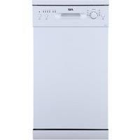 45cm White Freestanding Dishwasher, 9 Places - SIA SFSD45W