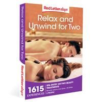 Red Letter Days Relax and Unwind for Two Gift Voucher – 1615 relaxing UK experiences for two