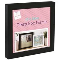 Black Deep Box Frame - 15cm x 15cm, Home Living, Brand New