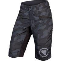 Endura Womens SingleTrack II Shorts, Black Camo