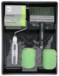 Harris 102032401 Exterior Shed, Fence & Decking Roller Kit 4in, Black/Green