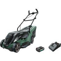 Bosch UNIVERSALROTAK 36-550 36v Cordless Rotary Lawnmower 380mm 1 x 2ah Li-ion Charger