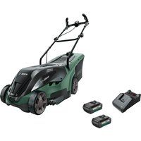 Bosch UNIVERSALROTAK 36-550 36v Cordless Rotary Lawnmower 380mm 2 x 2ah Li-ion Charger