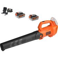 Black and Decker BCBL200L 18v Cordless Axial Garden Leaf Blower 2 x 4ah Li-ion Charger