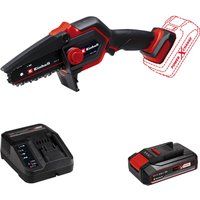 Einhell GE-PS 18/15 Li BL 18v Cordless Mini Pruning Chainsaw 130mm 1 x 2.5ah Li-ion Charger