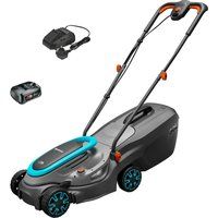 Gardena POWERMAX 32 P4A 18v Cordless Rotary Lawnmower 320mm 1 x 2.5ah Li-ion Charger