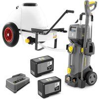 Karcher HD 4/11 C BP 36v Cordless Professional Pressure Washer 150 Bar with 120L Water Tank 2 x 7.5ah Li-ion Charger