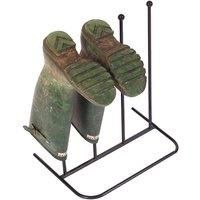 Neo Direct Two Pair Metal Boot Rack - Black