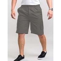 D555 Duke Mens Nick Big Tall Cargo Shorts - Darkgrey - 2XL