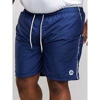 D555 Navy Full Length Swim Shorts - Men/'s