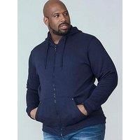 D555 Cantor-Rockford Zip Through Hoodie - Navy