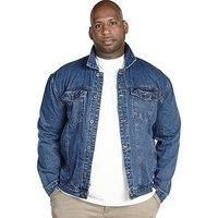 New Mens Duke Big and Tall Trucker Denim Jacket Size 2XL RRP£40