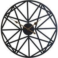 Melody Maison Large Black Geometric wall clock 80cm x 80cm