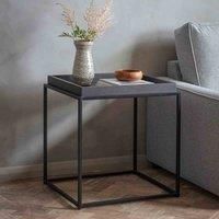 Frank Hudson Gallery Direct Forden Tray Side Table Black