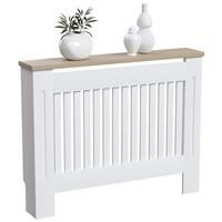 (Medium) Arlington Radiator Cover Heating Cabinet White Oak