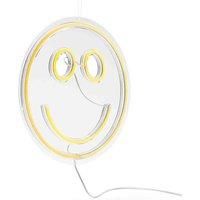 Neon Effect Smiley Face Wall Light