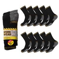 Mens Work Socks Thick Heavy Duty Boot Sock Cushion Heel Reinforced Toe Size 6-14