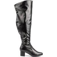 SOLESISTER Womens Cielo Wide Fit Knee-high Boots Black