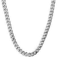 Men'S 20" Flat Curb 9Mm Steel Chain