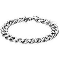 Men'S 8" Flat Curb 9Mm Steel Chain