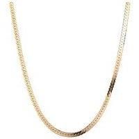 Seol + Gold 18Ct Gold Plated Sterling Silver Adjustable Herringbone Chain