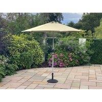 East 3M Parasol With Crank And Tilt Natural