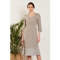 Check Double Cotton Dress